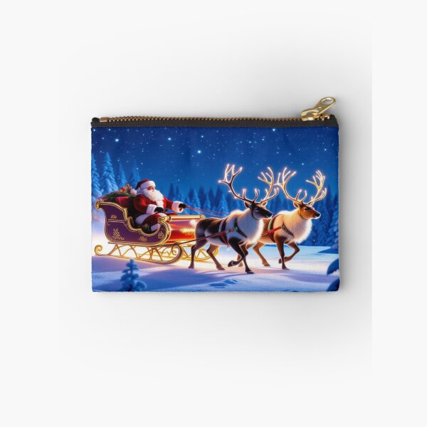 Item preview, Santa’s Sleigh Ride – Magic, light & winter joy over snowy mountains & starry skies designed and sold by FotoworldEdel.