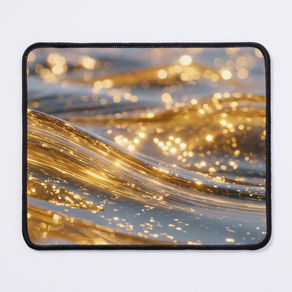Item preview, Golden waves shimmering on water designed and sold by anytka.