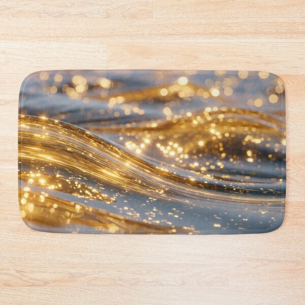 Item preview, Golden waves shimmering on water designed and sold by anytka.