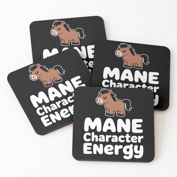 Item preview, Mane Character Energy! Funny Horse Pun designed and sold by PMCreative.