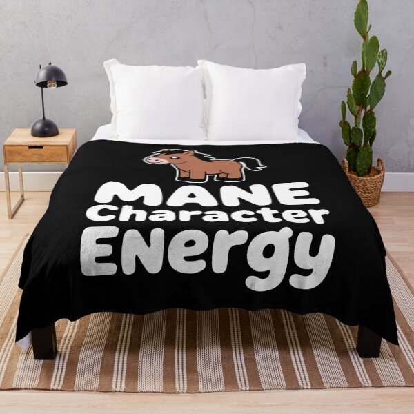 Item preview, Mane Character Energy! Funny Horse Pun designed and sold by PMCreative.