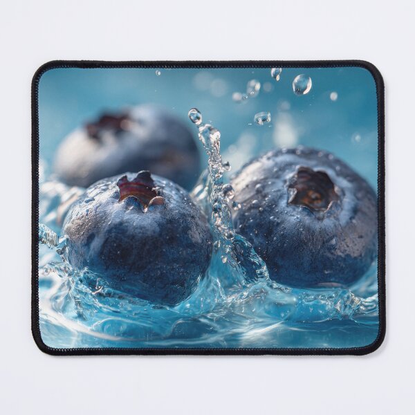 Item preview, Fresh blueberries splash in water designed and sold by anytka.
