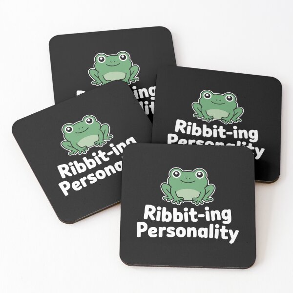 Item preview, Ribbit-ing Personality! Funny Frog Pun designed and sold by PMCreative.
