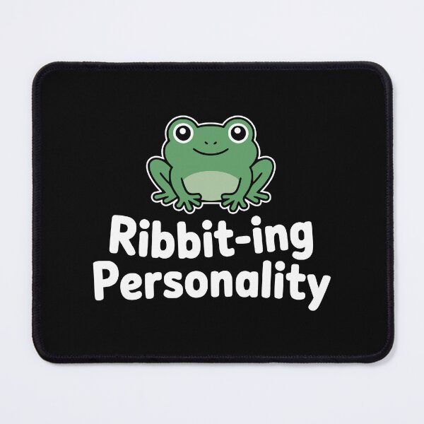 Item preview, Ribbit-ing Personality! Funny Frog Pun designed and sold by PMCreative.