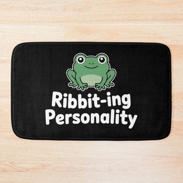 Item preview, Ribbit-ing Personality! Funny Frog Pun designed and sold by PMCreative.