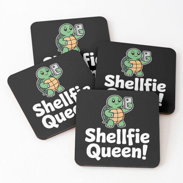 Item preview, Shellfie Queen! Funny Turtle Selfie Pun designed and sold by PMCreative.