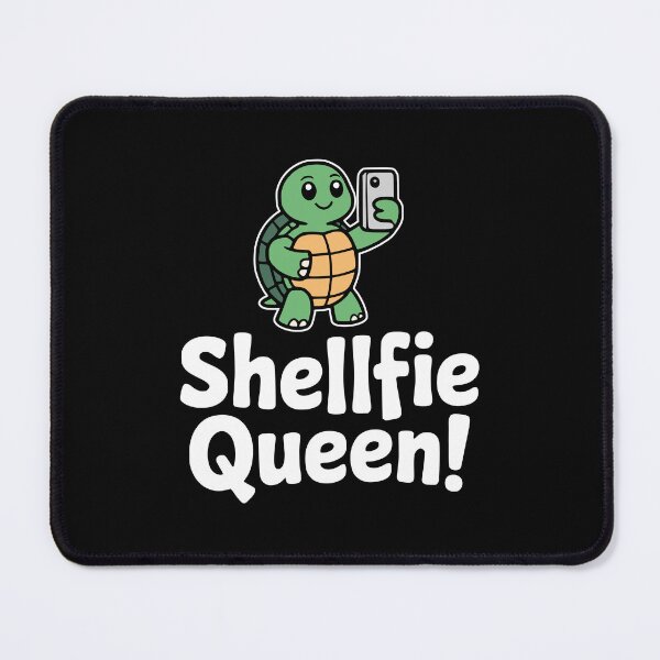 Item preview, Shellfie Queen! Funny Turtle Selfie Pun designed and sold by PMCreative.