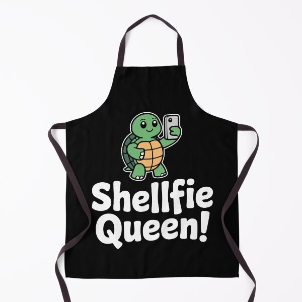 Item preview, Shellfie Queen! Funny Turtle Selfie Pun designed and sold by PMCreative.