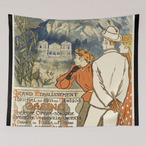 Artikelvorschau, Vintage-Poster von Vernet-les-Bains | Jugendstil-Dekoration der Kurstadt | Elegante Kunst des frühen 20. Jahrhunderts und malerischer französischer Reisedruck entworfen und verkauft von artofuniverse.