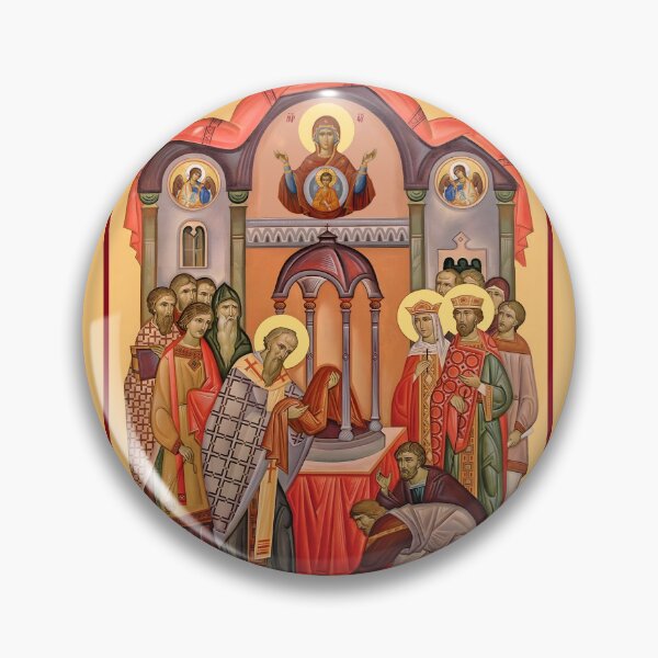 Item preview, Icon Deposition of the Honorable Robe of the  Holy Theotokos in Blachernae designed and sold by orthodox-icon.