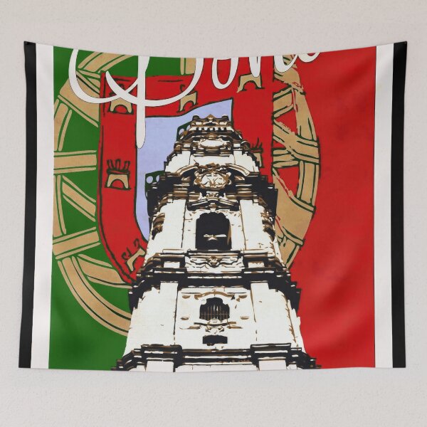 Item preview, Discover Clérigos Tower Art | Porto Portugal Poster | Pop Art Wall Decor | Baroque Architecture & Cultural Heritage Print designed and sold by artofuniverse.