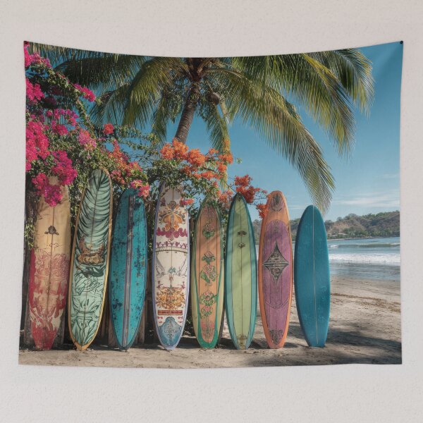Item preview, Surfboards lined up beachside designed and sold by anytka.