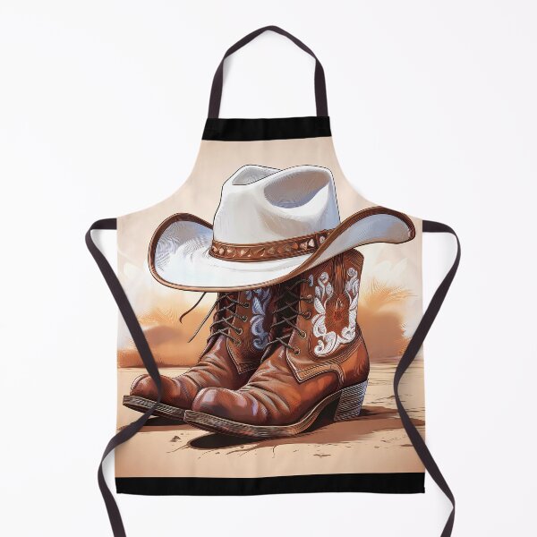 Item preview, Western style cowboy boots print with rodeo spirit designed and sold by Clara Fruggeri.