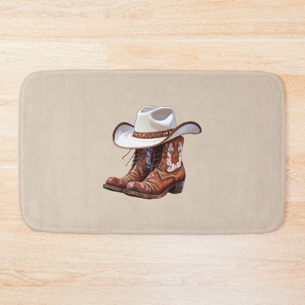 Item preview, Western style cowboy boots print with rodeo spirit designed and sold by Clara Fruggeri.