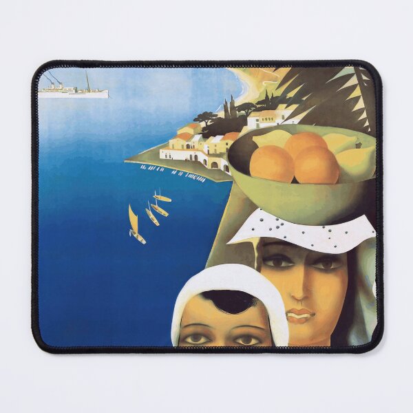 Item preview, Vintage Art Deco Travel Poster | HAPAG Mediterranean & Orient Cruise | Retro 1920s Tourist Decor | Exotic Coastal Landscape designed and sold by artofuniverse.