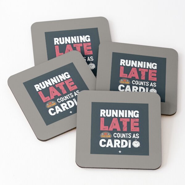 Item preview, Running Late Counts as Cardio | Funny Gift & Apparel for Runners and Fitness Lovers designed and sold by endurothreads.