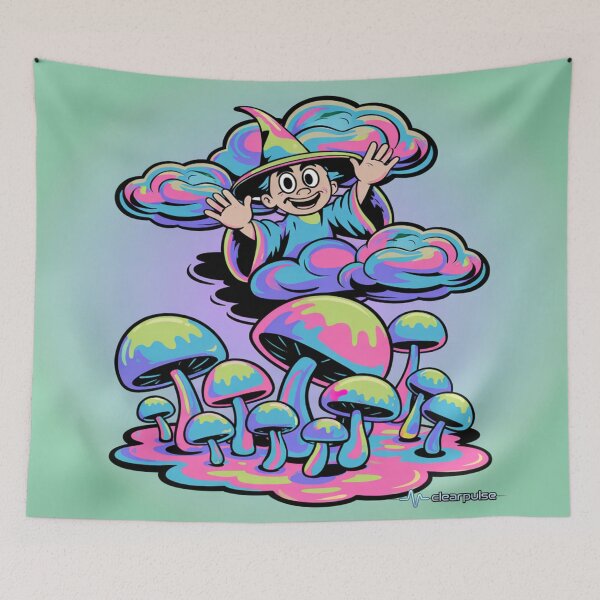 Item preview, ClearPulse | DreamShroom Wizard – Psychedelic Fantasy Art designed and sold by ClearPulse.