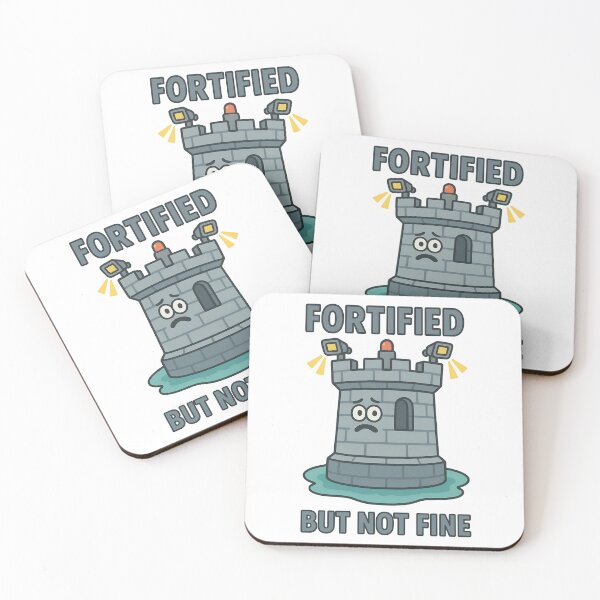 Item preview, Fortified But Not Fine Emotional Humor Design designed and sold by TeeTimeTreasure.