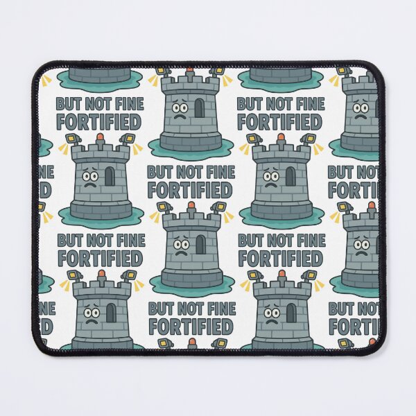 Item preview, Fortified But Not Fine Emotional Humor Design designed and sold by TeeTimeTreasure.