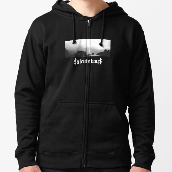 Suicide Boys 24 (White Letters) Zipped Hoodie