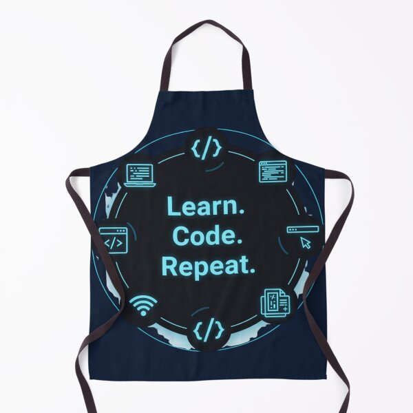 Item preview, Learn. Code. Repeat. – Modern Design for Programmers & Tech Students designed and sold by Amr Darwish Graphic designer.