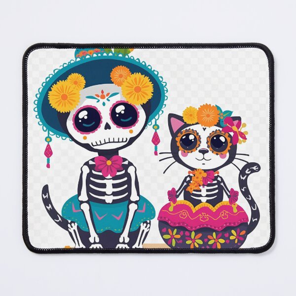 Item preview, “Cute Día de Los Muertos Skeleton Pets – Festival Fun” designed and sold by NovaRune.