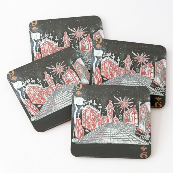Item preview, Surreal City – Nine of Clubs designed and sold by Ateliê dos Naipes .