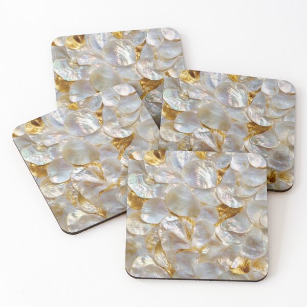 Item preview, Golden-hued shell textures designed and sold by anytka.