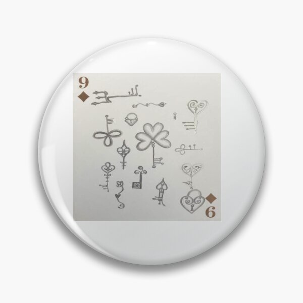 Item preview, Mystical Keys – Nine of Diamonds designed and sold by Ateliê dos Naipes .