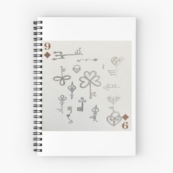Item preview, Mystical Keys – Nine of Diamonds designed and sold by Ateliê dos Naipes .