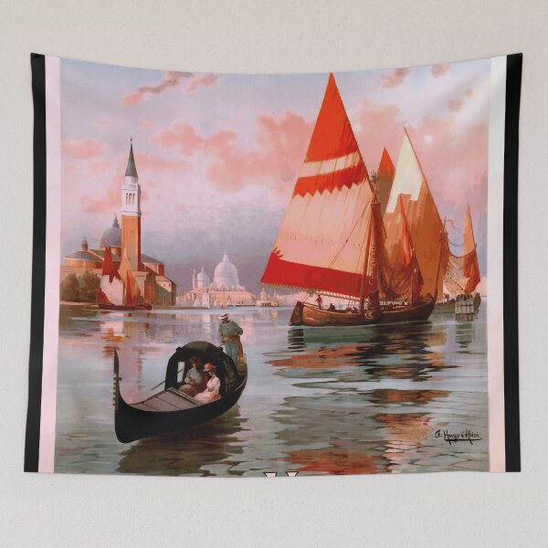 Item preview, Vintage Travel Poster | Venice Art | Chemins de Fer de l'Est | Hugo d'Alési | French Railway | Art Nouveau Decor & More designed and sold by artofuniverse.