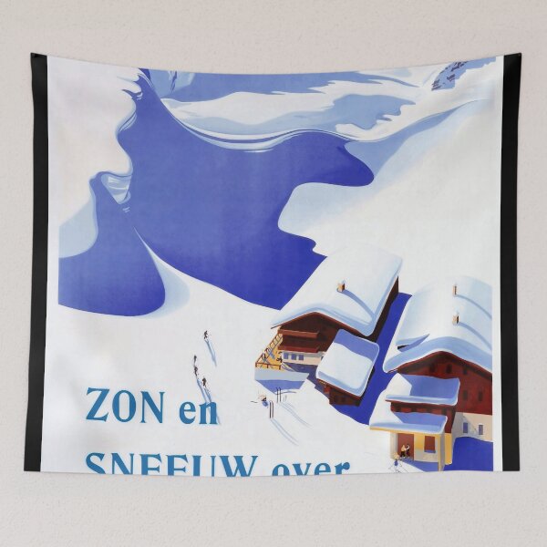Item preview, Vintage Travel Poster | Sun and Snow Over Germany | Mid-20th Century Alpine Art | Winter Tourism Print | Dutch & Austrian Design designed and sold by artofuniverse.