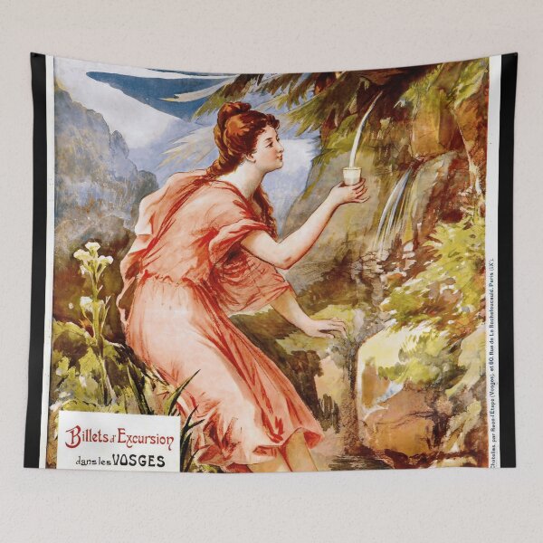 Item preview, Vintage Art Nouveau Poster | 1899 French Spa Print | Chemins de Fer de l'État | Martigny-les-Bains Railway Art designed and sold by artofuniverse.
