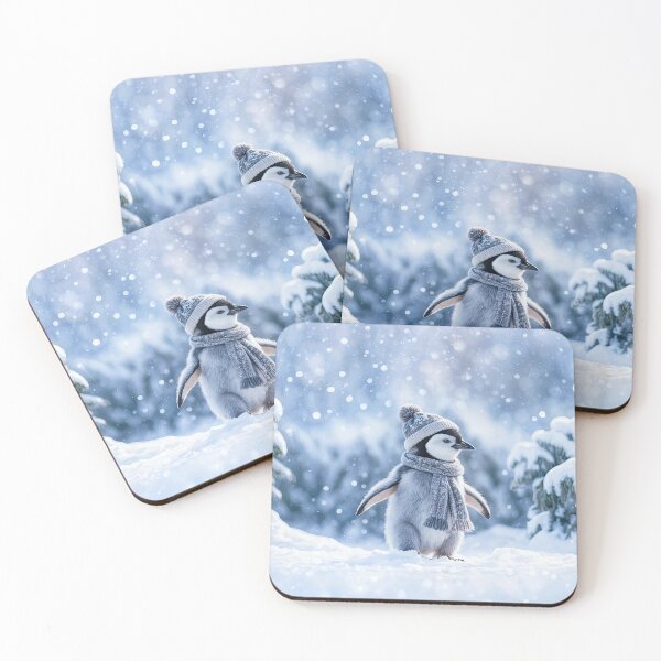 Item preview, Penguin Wearing Winter Attire Cute designed and sold by Stephanie Laird.
