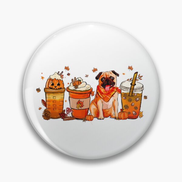Item preview, Pumpkin Spice Pup: The Ultimate Fall Coffee Dog designed and sold by Krasnovaovaova.