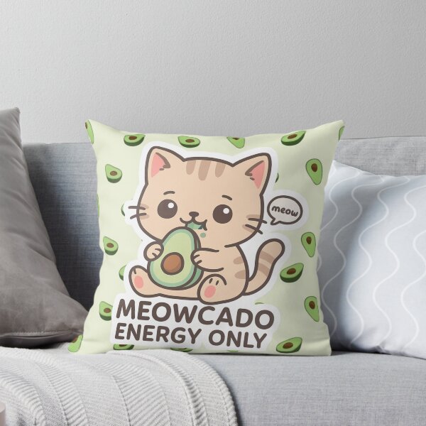 Item preview, Meowcado Energy Only – Cute Avocado Cat Kawaii Phone Case | Funny Pastel Green Aesthetic designed and sold by mirozeliea.