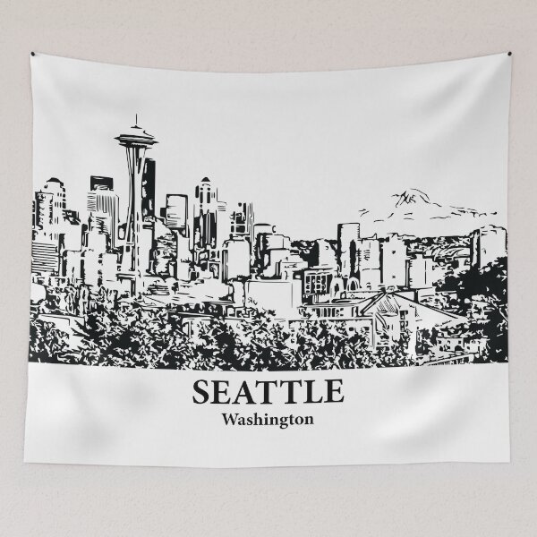 Item preview, Seattle - Washington designed and sold by Lakeric Cityscapes.