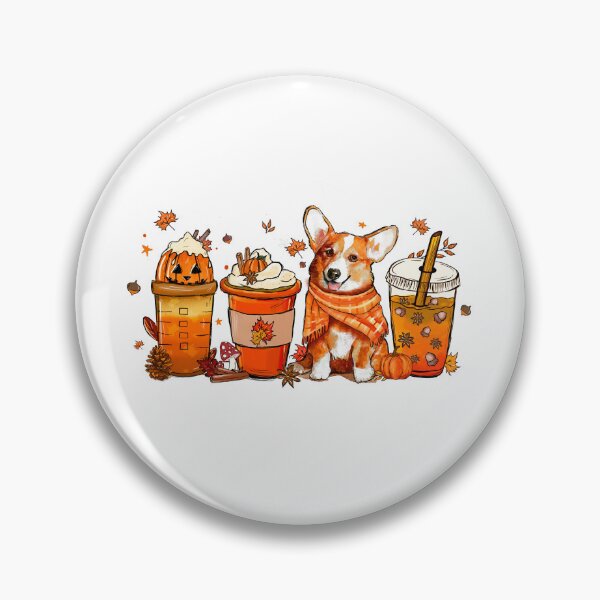 Item preview, Pumpkin Spice Pup: The Ultimate Fall Coffee Dog designed and sold by Krasnovaovaova.