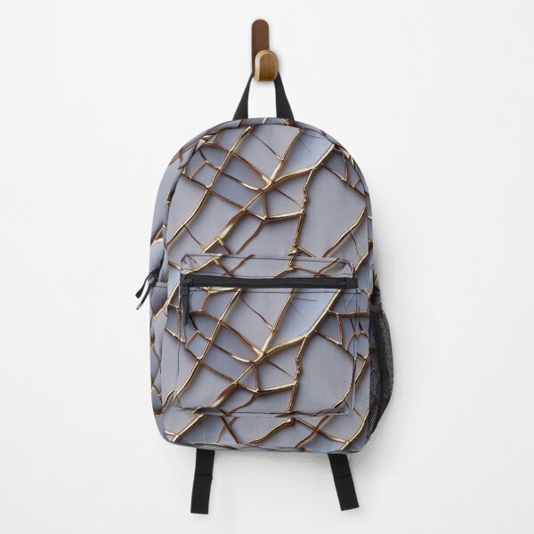 Item preview, Kintsugi Gold Crackle Wabi Sabi Seamless Pattern designed and sold by SketchNStyle.