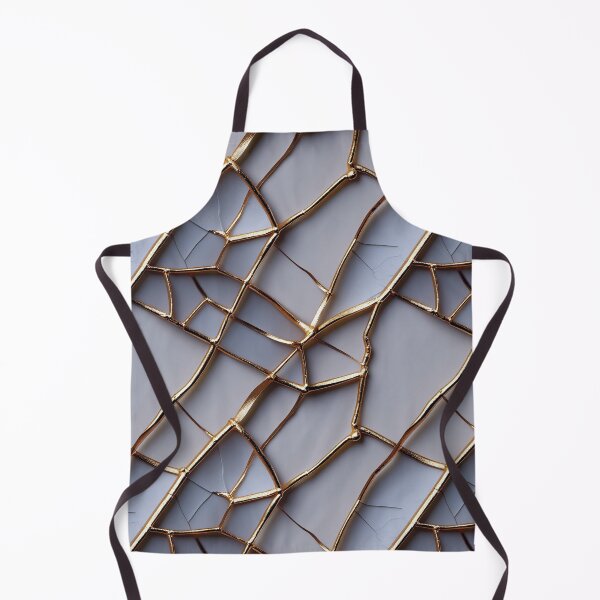 Item preview, Kintsugi Gold Crackle Wabi Sabi Seamless Pattern designed and sold by SketchNStyle.