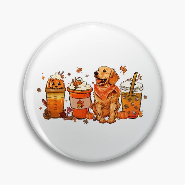 Item preview, Pumpkin Spice Pup: The Ultimate Fall Coffee Dog designed and sold by Krasnovaovaova.