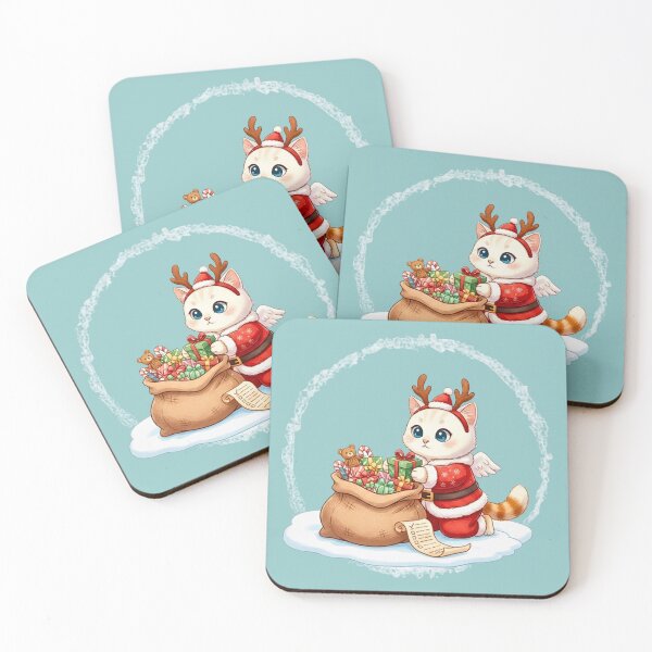 Item preview, Santa's Little Helper Cat | Cute Kitten Checking the Naughty or Nice List designed and sold by E-SarnEdge.