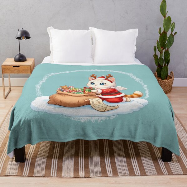 Item preview, Santa's Little Helper Cat | Cute Kitten Checking the Naughty or Nice List designed and sold by E-SarnEdge.