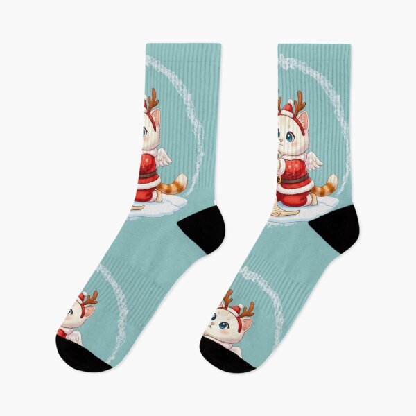 Item preview, Santa's Little Helper Cat | Cute Kitten Checking the Naughty or Nice List designed and sold by E-SarnEdge.