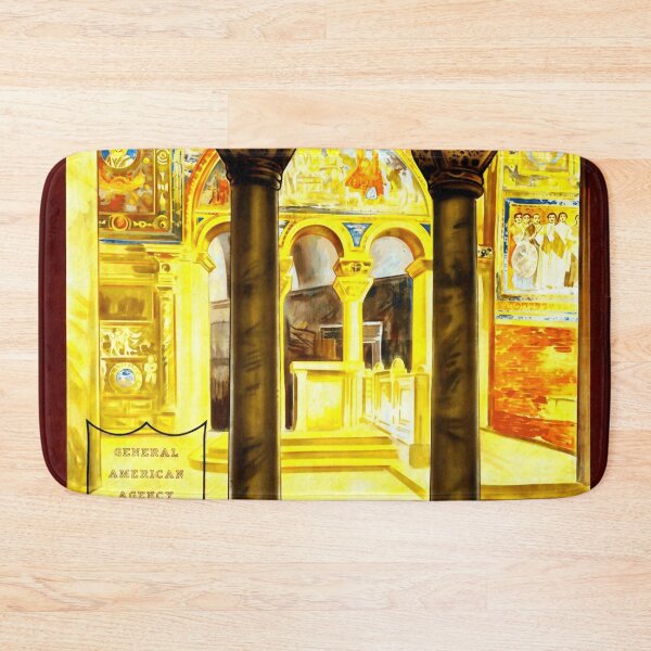 Item preview, Vintage Ravenna Italy Travel Poster | Byzantine Mosaic Art Print | Historical Architecture & Decor | Mid-20th Century Design designed and sold by artofuniverse.