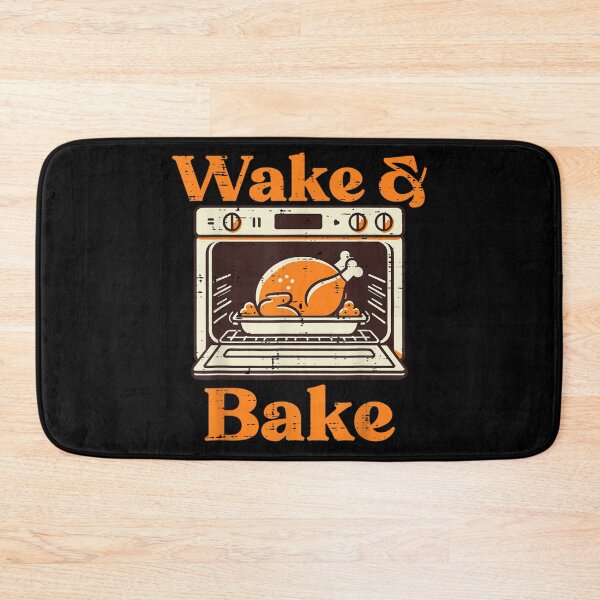 Item preview, Wake & Bake Funny Turkey Design Cooking In The Oven Thanksgiving Food Humor designed and sold by Chaya Reid.