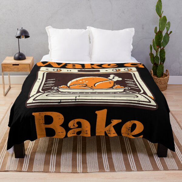 Item preview, Wake & Bake Funny Turkey Design Cooking In The Oven Thanksgiving Food Humor designed and sold by Chaya Reid.