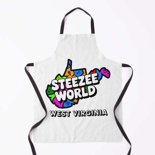 Item preview, Steezee World WV State Outline designed and sold by SteezeeStore.
