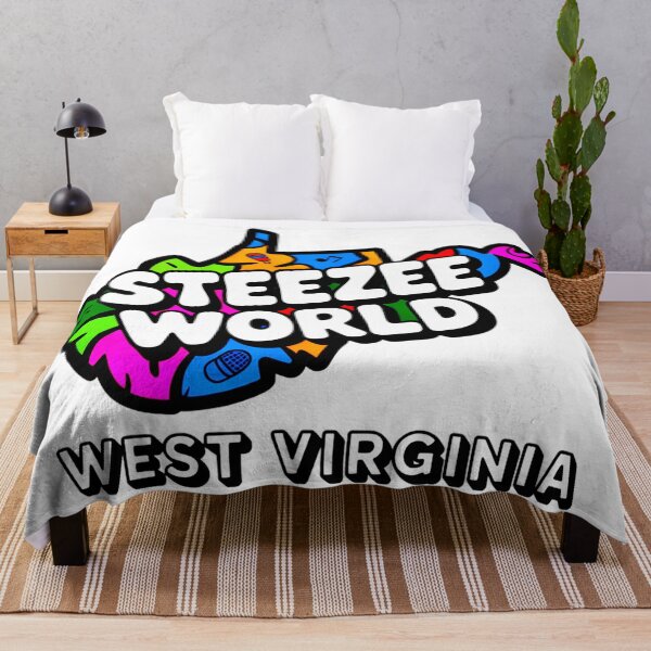Item preview, Steezee World WV State Outline designed and sold by SteezeeStore.