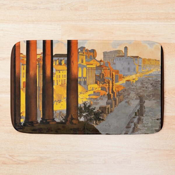Item preview, Vintage Art Nouveau Travel Poster | Paris-Lyon-Méditerranée Railway to Rome | Ancient Roman Ruins & Classical Elegance designed and sold by artofuniverse.